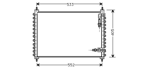 Kondenzátor klimatizácie 38.520