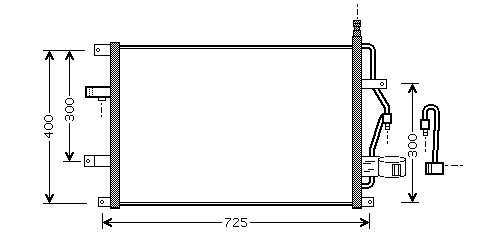 Kondenzátor klimatizácie 38.532