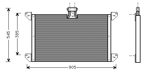Kondenzátor klimatizácie 40.501