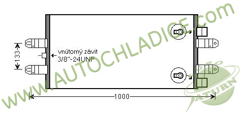 Kondenzátor klimatizácie 40.505