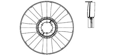 Ventilátor chladenia 41.402