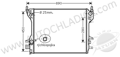 Chladič vodný 46.002