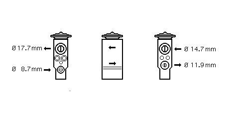 AC - expanzný ventil 70.002