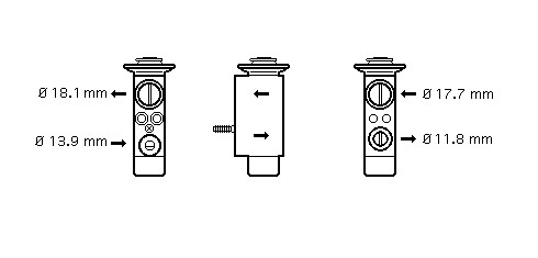AC - expanzný ventil 70.005.N