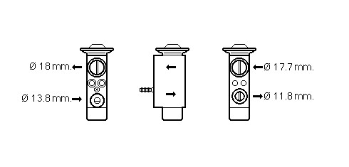 AC - expanzný ventil 70.015