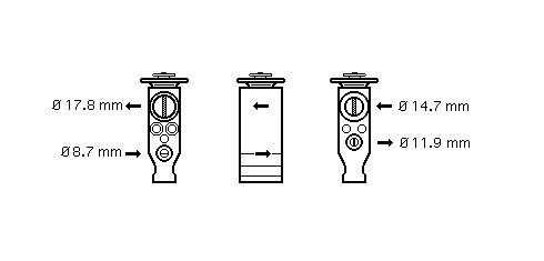 AC - expanzný ventil 70.017