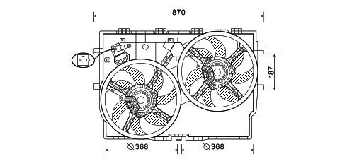 Ventilátor chladenia 81.002