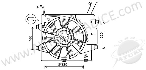 Ventilátor chladenia 81.005