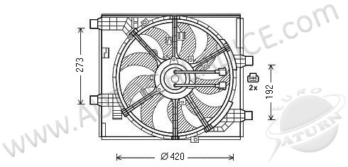 Ventilátor chladenia 81.032