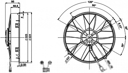 Ventilátor chladenia 81.185