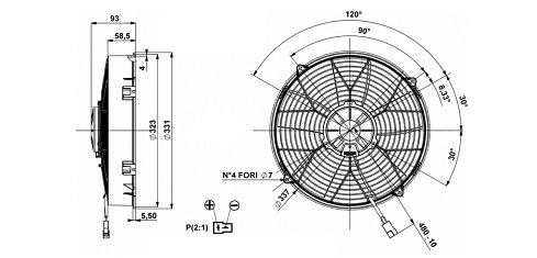 Ventilátor chladenia 81.185.1