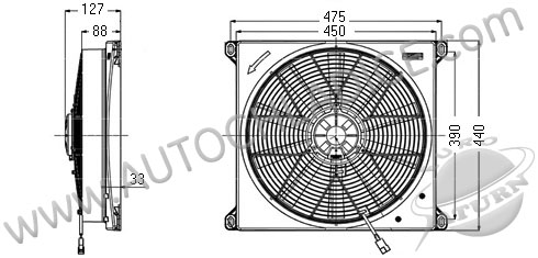 Ventilátor chladenia 81.240