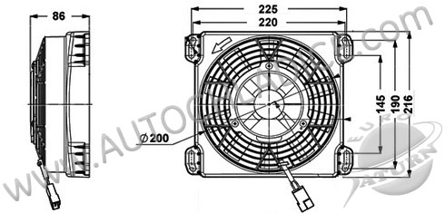 Ventilátor chladenia 81.250