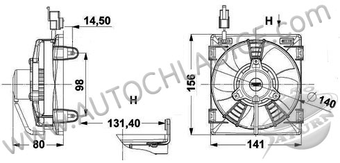 Ventilátor chladenia 81.254