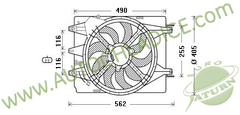 Ventilátor chladenia 81.269