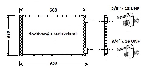 Kondenzátor klimatizácie UK.526