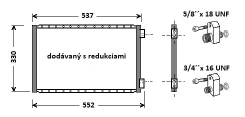 Kondenzátor klimatizácie UK.527