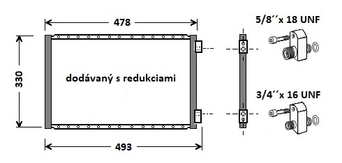 Kondenzátor klimatizácie UK.528