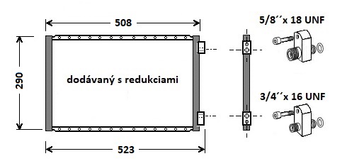 Kondenzátor klimatizácie UK.529