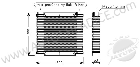 Chladič oleja UO.353